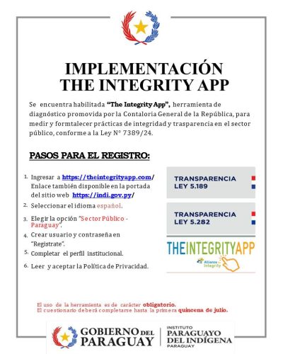 IMPLEMENTACIÓN THE INTEGRITY APP